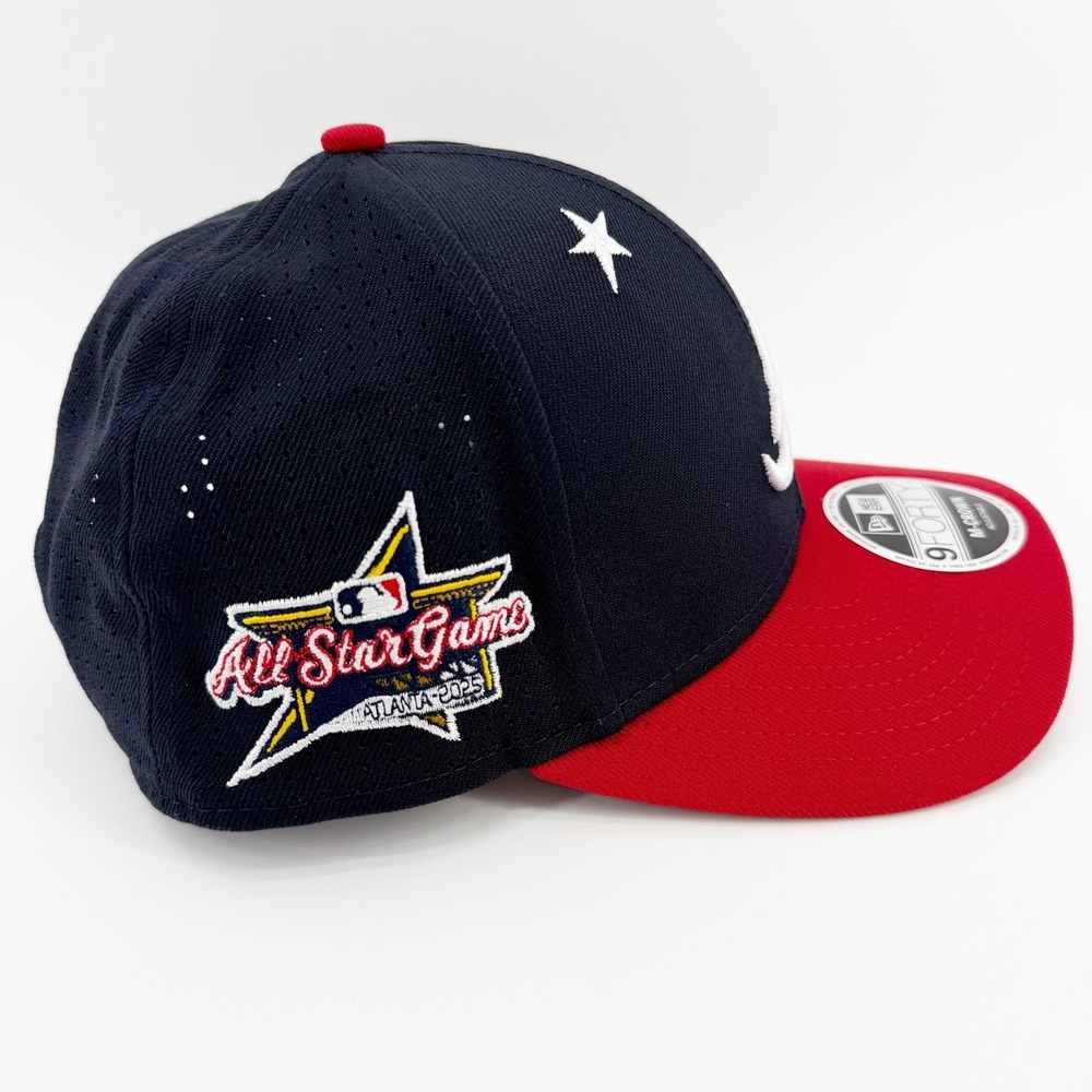 Atlanta Braves Hat New Era 9FORTY All Star Game Baseball Adjustable Navy Red NWT - Picture 8 of 14